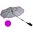 Ombrellino parasole con tessuto anti Uv. Completo di attacco universale, doppio snodo per una migli