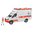 Riproduzione fedel di ambulanza completa di accessori salvataggio e porte apribili. In scala 1:16 è