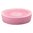 Piatto portasapone in resina termoplastica finitura rosa serie Sole
