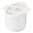 Scolaposate bianco con vaschetta interna estraibile. Resistente ai prodotti anticalcare di uso dome
