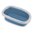 Vaschetta toilette per gatti Sprint 20 con cornice ferma sacchetto cm 39x58x17 colore Azzurro/bianc